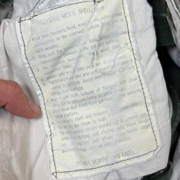 Vintage 60s OG 107 Wind Resistant Field Shell Trousers 30x31 Military Baggy - Picture 6 of 14